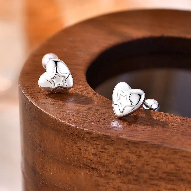 Aretes Corazón Liso