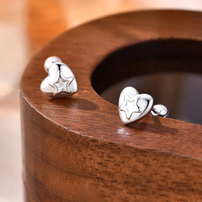 Aretes Corazón Liso