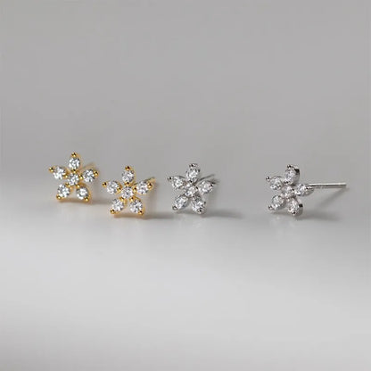 Aretes Flor de Cerezo con Zirconias