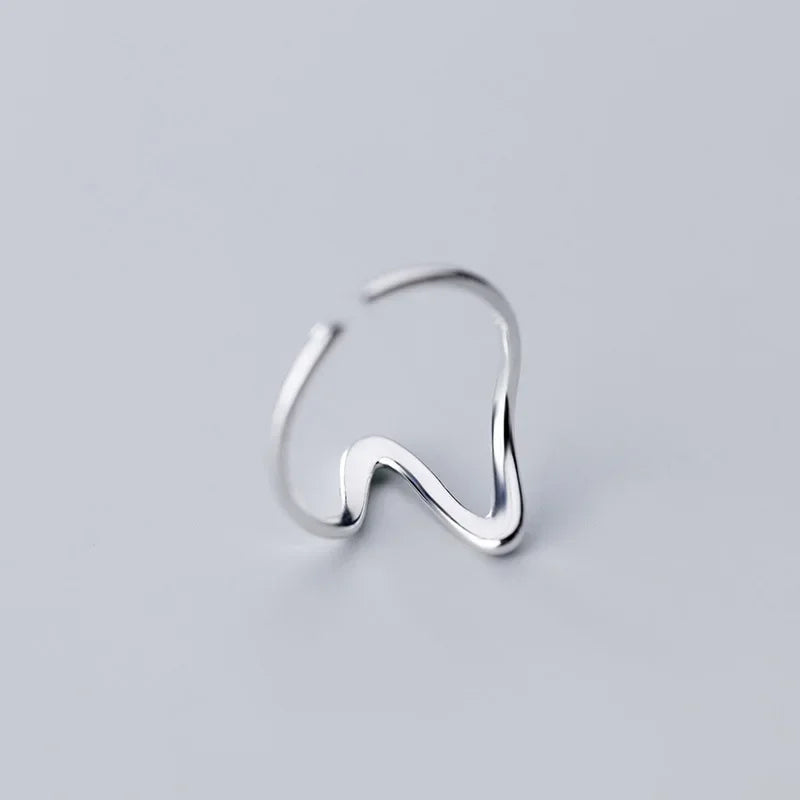 Anillo Coctel Serpiente Ondulada