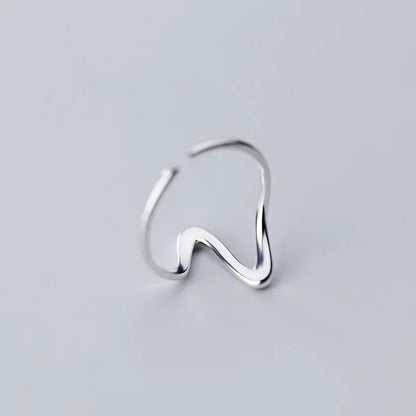 Anillo Coctel Serpiente Ondulada