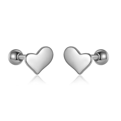 Aretes Corazón de Rosca en Varios Modelos