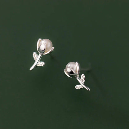 Aretes Flor de Perlas