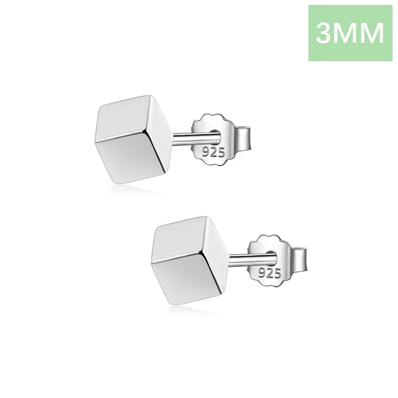 Aretes Cuadrado Geométrico