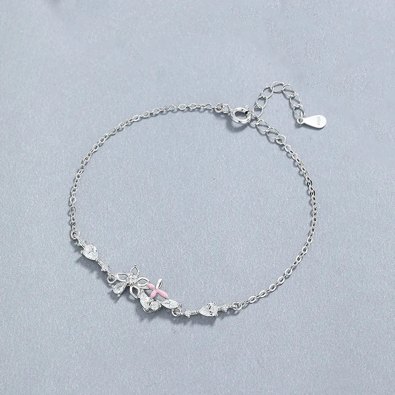 Pulsera Flor con Zirconias