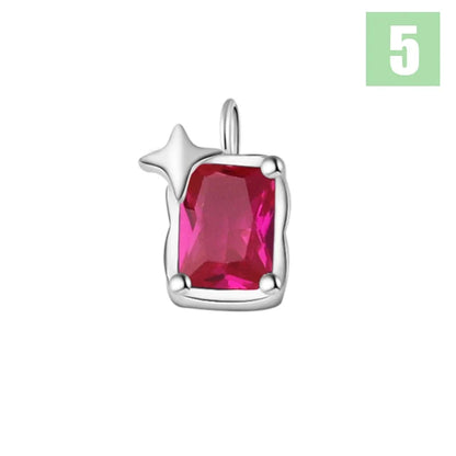 Dije Zirconia de Color en Ocho Tonos