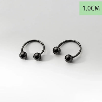 Aretes Bolitas Estilo Punk