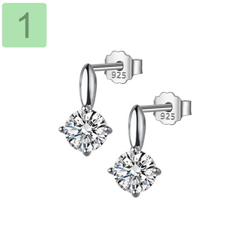 Aretes Perla con Zirconias en Cuatro Estilos