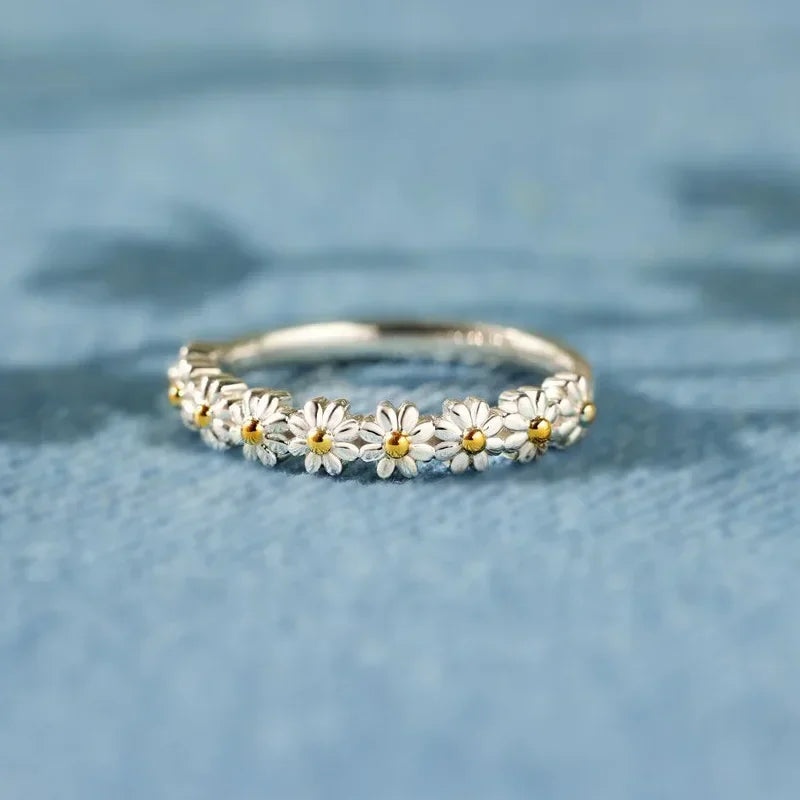 Anillo Ajustable de Margaritas