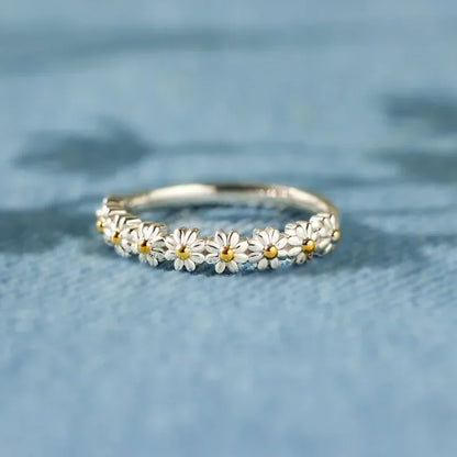 Anillo Ajustable de Margaritas