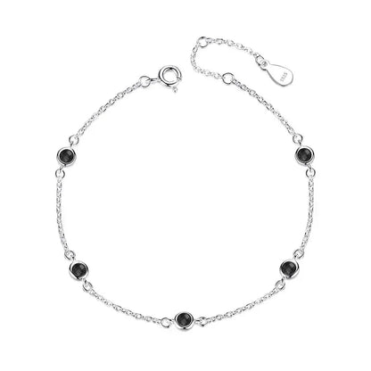 Pulsera con Zirconias Redondas