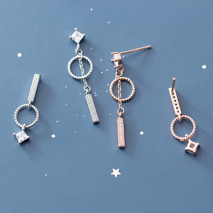 Aretes Asimétricos Círculo y Barra