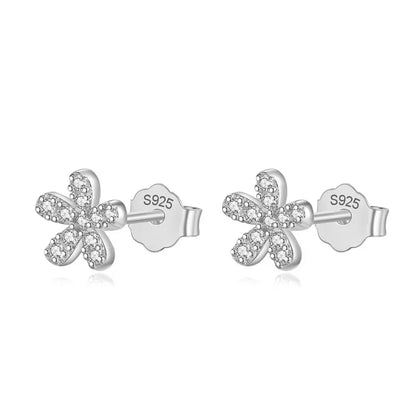 Aretes Flor con Zirconias