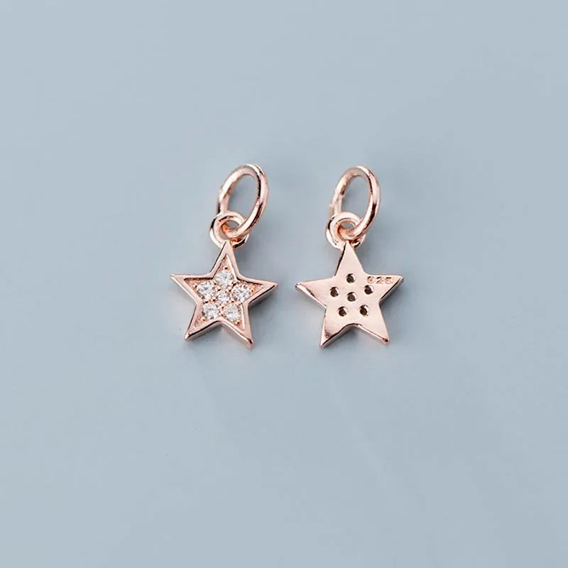 Dije Estrella Pavé en Tres Tonos