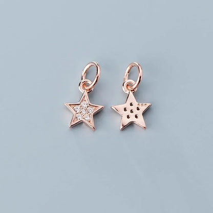 Dije Estrella Pavé en Tres Tonos