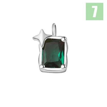 Dije Zirconia de Color en Ocho Tonos