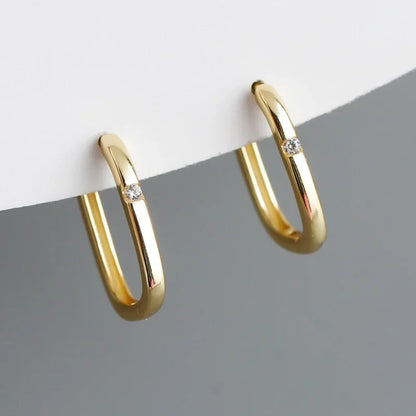 Arracadas con Zirconia Cuadrada