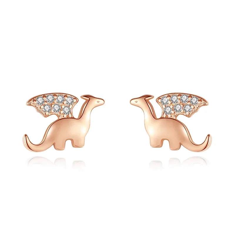 Aretes Mini Conejito con Zirconias