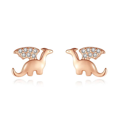 Aretes Mini Conejito con Zirconias