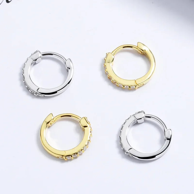 Arracadas Brillantes con Dije de Zirconia
