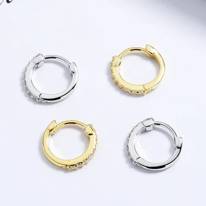 Arracadas Brillantes con Dije de Zirconia