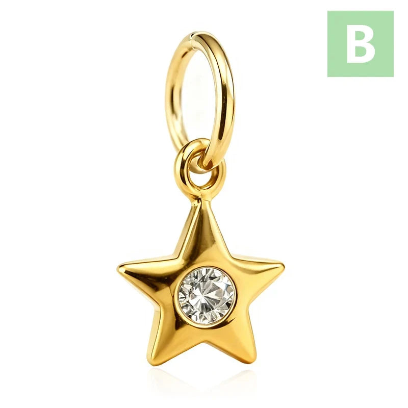 Dije Luna y Estrellas
