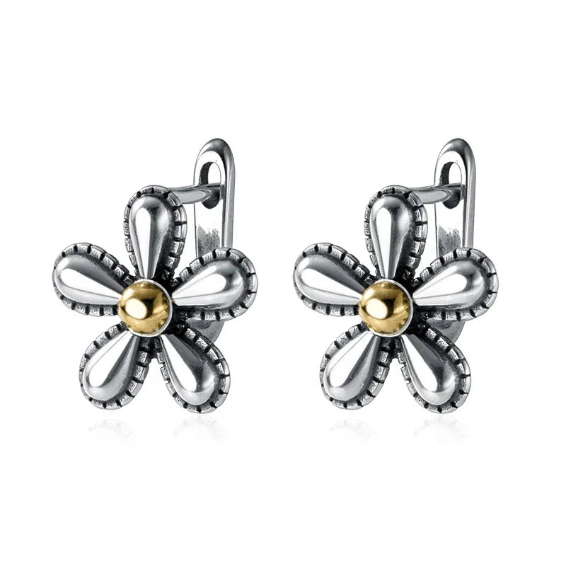 Aretes Flor Retro