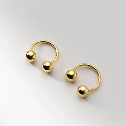Aretes Bolitas Estilo Punk