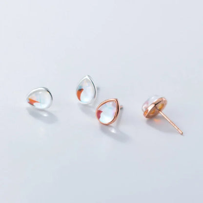 Aretes Gota Esmaltada de Colores