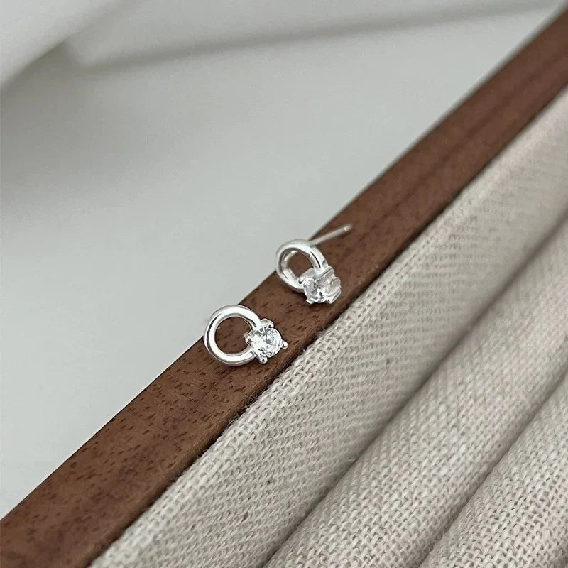 Aretes Círculo con Zirconias