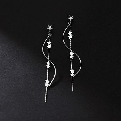 Aretes Largos Ondas y Estrellas