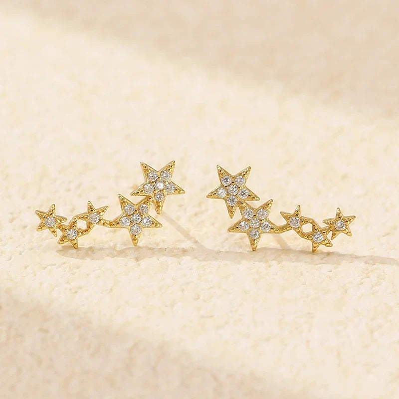 Aretes Estrella con Zirconias