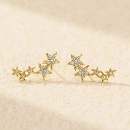 Aretes Estrella con Zirconias