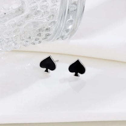 Aretes Corazón Negro o Rojo