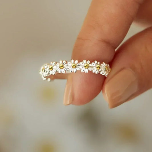 Anillo Ajustable de Margaritas