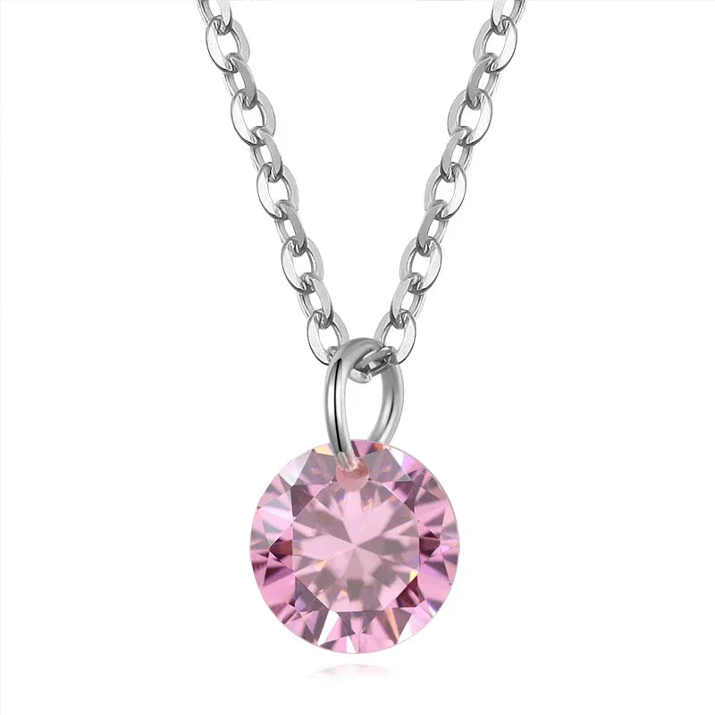 Collar Círculo con Zirconia