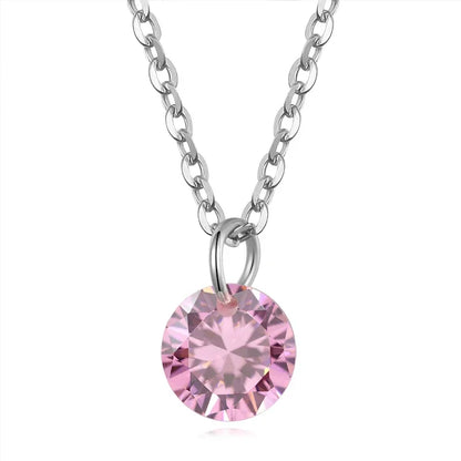 Collar Círculo con Zirconia
