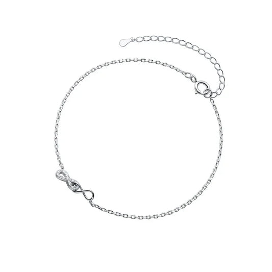 Tobillera Infinito con Zirconias