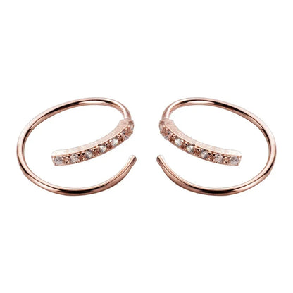 Arracadas Mini Dobles con Zirconias para Cartílago