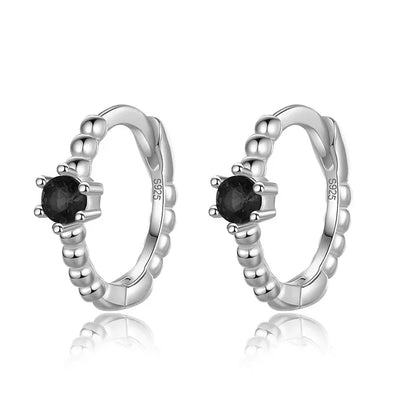 Arracadas Pequeñas Unisex con Zirconia de Color