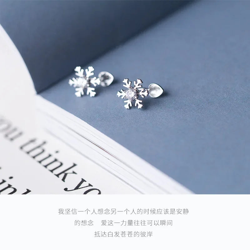 Ear cuff Copo de Nieve con Zirconias