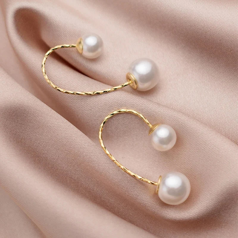 Aretes Perla con Gancho