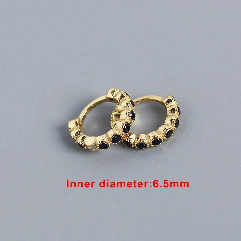 Arracadas Mini con Zirconias de Color