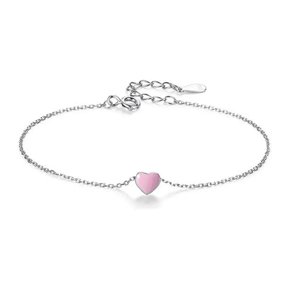 Pulsera Corazón en Rojo, Verde o Rosa