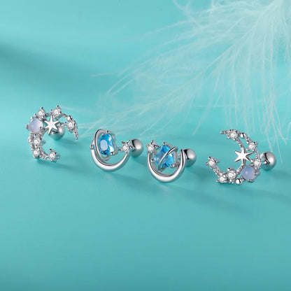 Aretes Luna Romántica