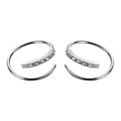 Arracadas Mini Dobles con Zirconias para Cartílago