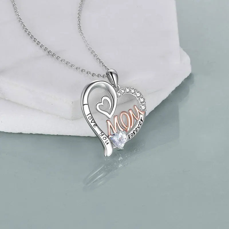 Collar Corazón Mom