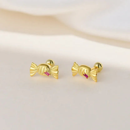Aretes Caramelo con Zirconia