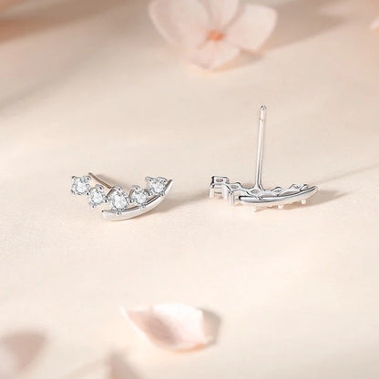 Aretes Cinco Zirconias Redondas