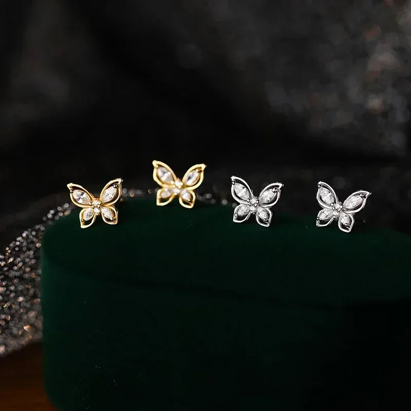 Aretes Mariposa en Cuatro Estilos